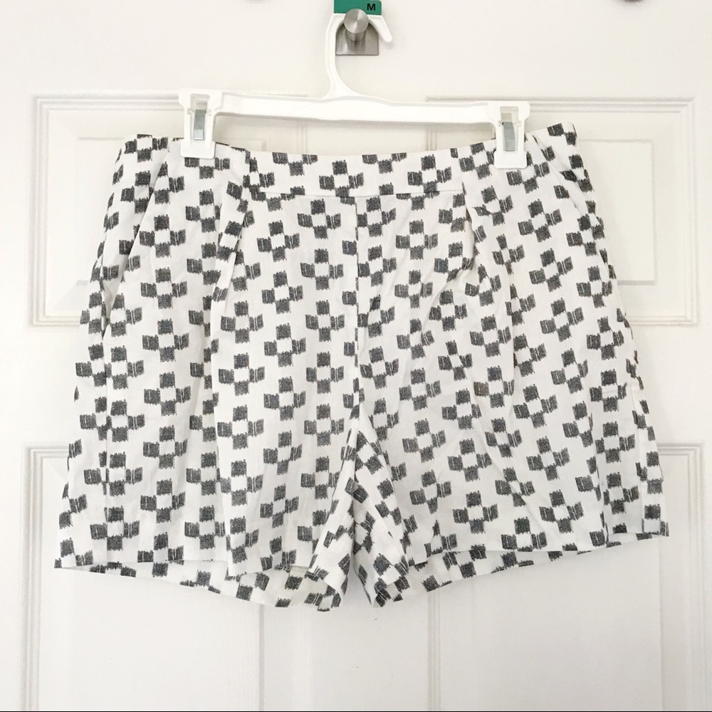 Madewell Deck Shorts in Crosshatch Ikat, Size 8